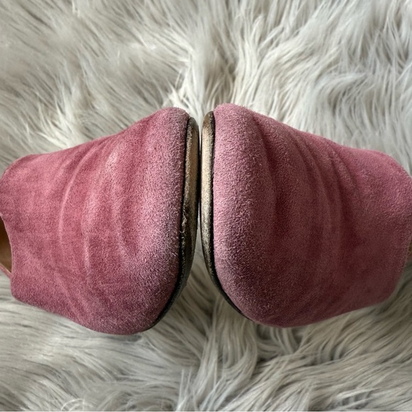 THE ROW Noelle Pink Suede Slipper Loafers Size 37 (7) - Picture 5 of 10